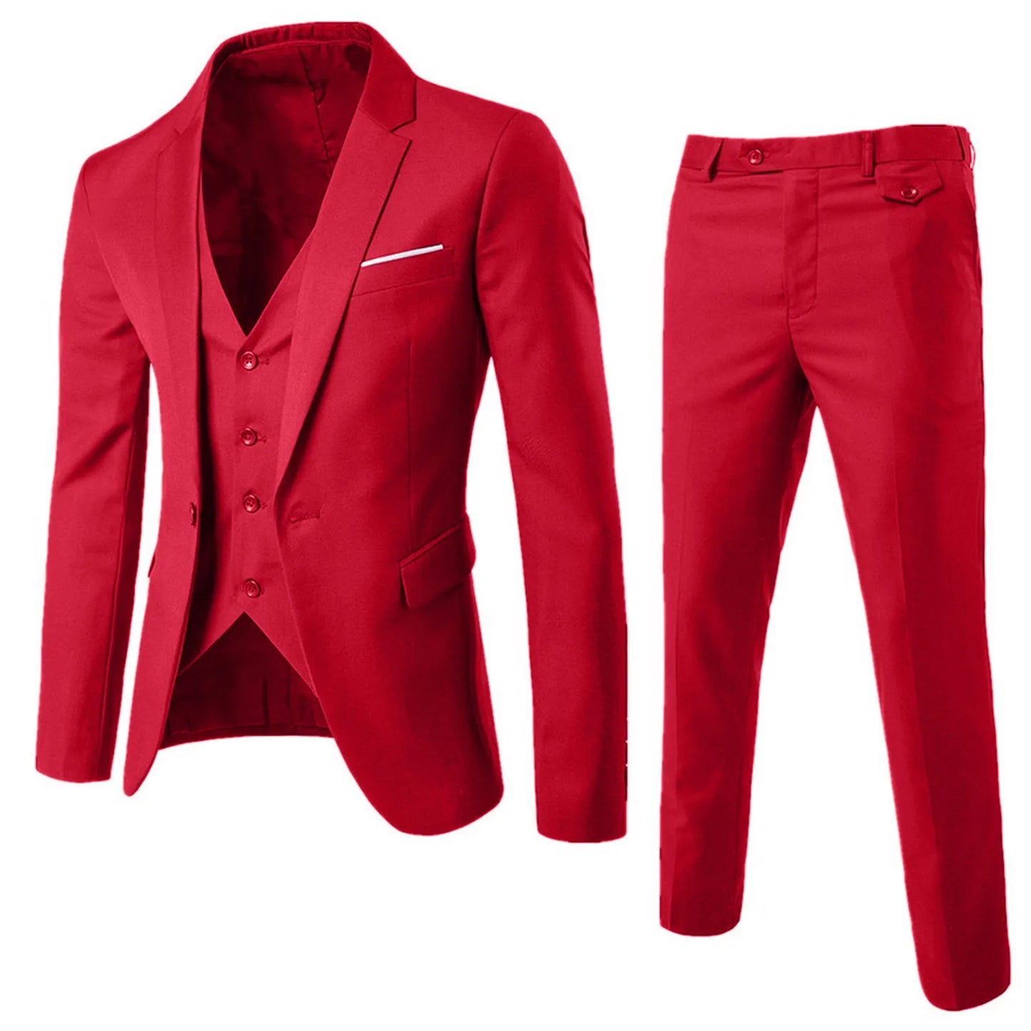 Men Classic 3 Pieces Set Suit